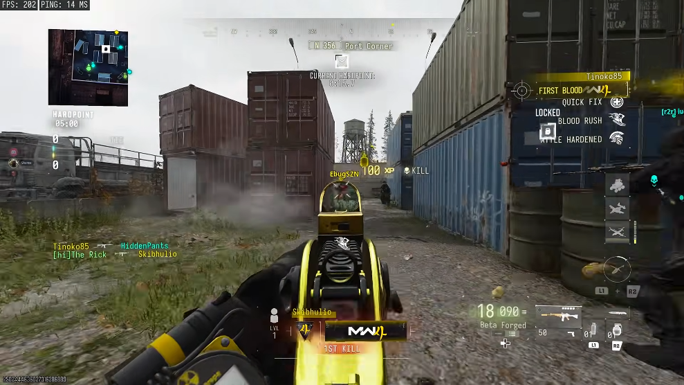MW4 Radar gameplay